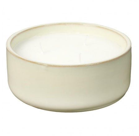 Svíčka Glaze XL v bílé keramice