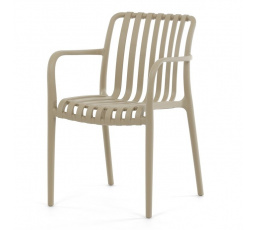 Zahradní židle plast, béžová, CT-X7029 CAP