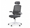 Kancelářská židle, houpací mechanismus, šedá síťovina, KA-Q843 GREY