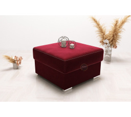 Taburet s úložným prostorem 70×70 - bordó