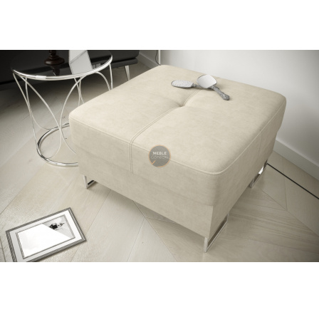 Taburet s úložným prostorem 70 x 70 cm GALAXY - béžová Taburet s úložným prostorem 70 x 70 cm GALAXY - béžová