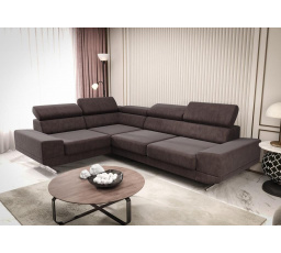 Rohová sedací souprava MILANO II - hnědá , levá