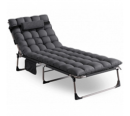 Zahradní lehátko Polní postel VENUS Šedé