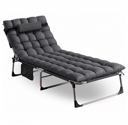 Zahradní lehátko Polní postel VENUS Šedé