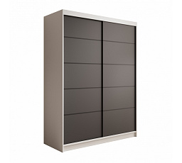 Posuvná skříň Calma 150 Bílá+Černá