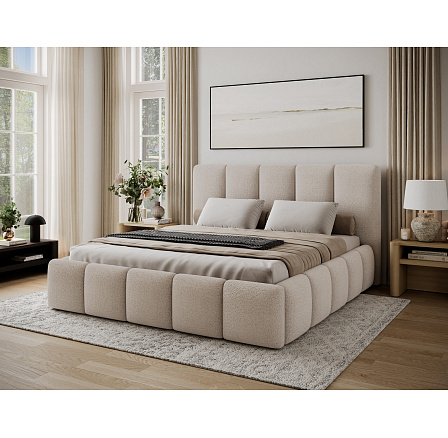 Bed Edvige+ wooden frame/ gas lift / bedding box 140x200 Royal 18 Not applicable 1