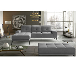 Narożnik Torrense + Taburet Monolith 84 140x215 Levý