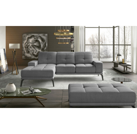 Narożnik Torrense + Taburet Monolith 84 140x215 Levý