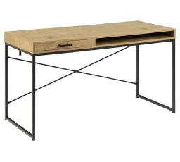 Psací stůl Seaford se zásuvkou přírodní