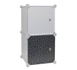 Modulární regál Cubes 2 do dětského pokoje šedý