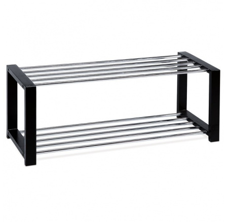 Botník, masiv, černá, 83168-11 BK Botník, masiv, černá, 83168-11 BK