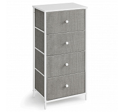 Komoda 45x30x92cm, mdf, šedá, AUK-E1031 GREY