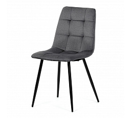 Jídelní židle, šedá, sametová látka, DCL-X7015 GREY2