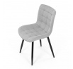 Jídelní židle, šedá, látka, HC-462 SIL2