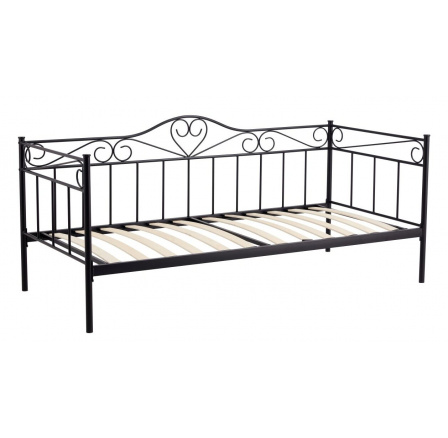 Postel BURMA 200x90 JG Černá Postel BURMA 200x90 JG Černá