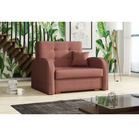 Rozkládací křeslo Vivian Gold I růžové Rozkládací křeslo Vivian Gold I růžové