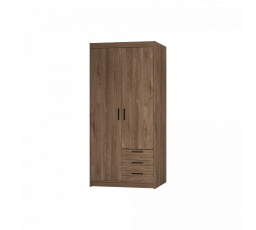 Šatní skříň Enja 2D3S, dub lefkas