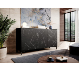 Komoda MARMO KOM150/3D, černá
