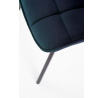 Jídelní židle K332 VELVET, Modrý Bluvel 86/Černá