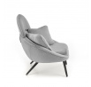Křeslo Lounge MERRY, šedé