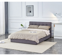 Postel s úložným prostorem PADVA 140, Šedá