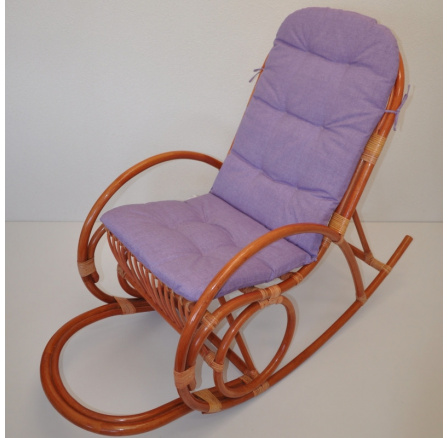 Polstr UNI na houpací křeslo látka tmavě fialový melír Polstr UNI na houpací křeslo látka tmavě fialový melír