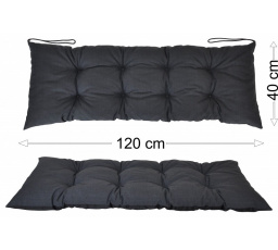 Podsedák 120x40 tmavě šedý melír