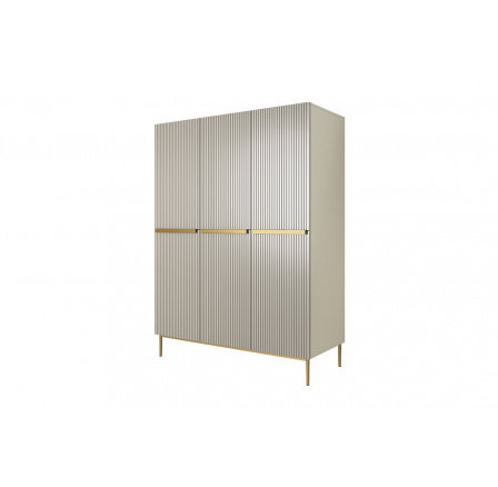 Šatní skříň Nicole, kašmír / zlaté nožky