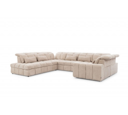 Rohová sedačka Magnelio U s elektricky vysouvacím sedákem / funkce spaní / Catch Me 02 / levá strana