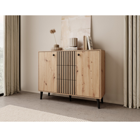 Komoda IKA Artisan+Černý