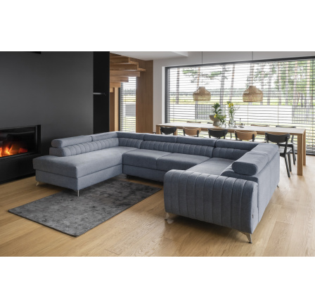 Rohová sedací souprava ve tvaru U LOUIS, Gojo 40 levá