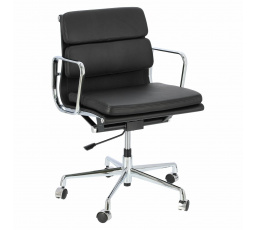 Kancelářská židle CH2171T černá kůže chrom