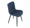 Jídelní židle, modrá, látka, HC-462 BLUE2