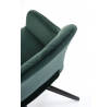 Jídelní otočná židle K535, Tmavě zelená/Černá