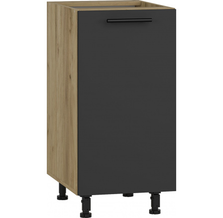 Kuchyňská dolní skříňka VENTO D-40/82, antracit/dub wotan