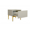 Sada nočních stolků Nicole 2, kašmír / zlaté nohy