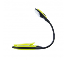 Lampička s klipem na čtení žlutá