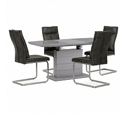 Jídelní židle, šedá, látka vintage, DCH-459 GREY3