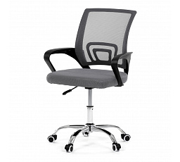 Dětská židle, výškově nastavitelná, šedá síťovina, KA-L103 GREY