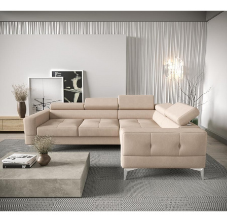 Rohová sedací souprava TOSCANIA 250x180 - pravá, béžová