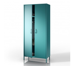 Kovová šatní skříň mořská FLAVIO