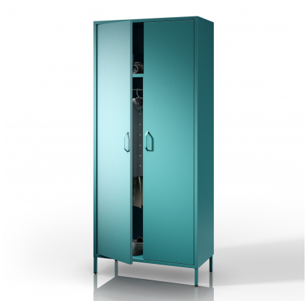 Kovová šatní skříň mořská FLAVIO Kovová šatní skříň mořská FLAVIO
