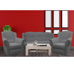 Sedací souprava Agáta Matt Velvet šedá