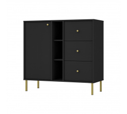 Komoda Tomila 824/2, černý grafit