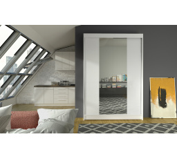 Šatní skříň LINORA II 120, Bílá