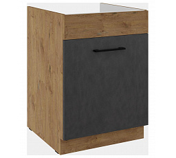 Kuchyňská skříňka Vega 60 ZL 1S dub lancelot/matera