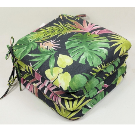 Sedák 40x40 cm látka monstera - set 4 kusy Sedák 40x40 cm látka monstera - set 4 kusy