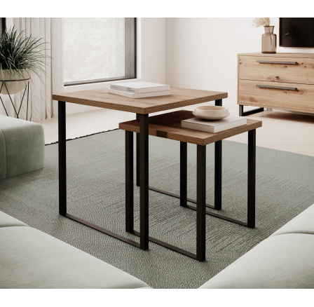 Konferenční stolek 2v1 ARIA Artisan+Černý Konferenční stolek 2v1 ARIA Artisan+Černý