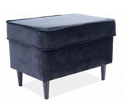 Taburet RON Velvet, černý Bluvel 19/wenge