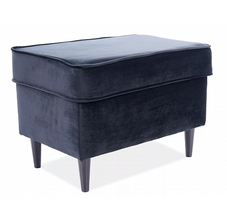 Taburet RON Velvet, černý Bluvel 19/wenge